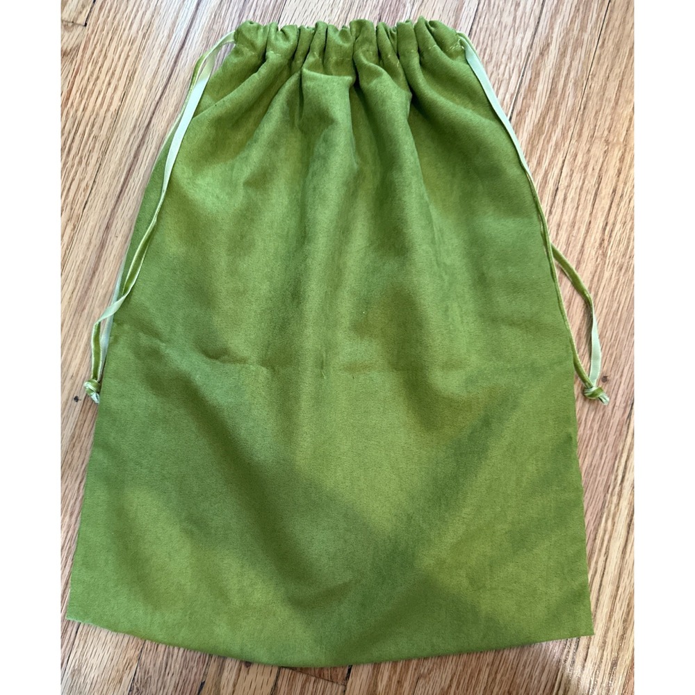 Tory Burch 12" x 15" Drawstring DUST BAG Olive Green for Purse / Sneakers  (New) - Picture 3 of 3
